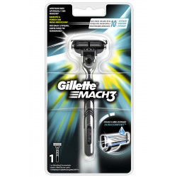 Gillette - Mach 3 Ξυραφάκι Πολλαπλών Χρήσεων & 1 Ανταλλακτικό