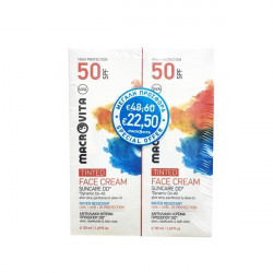 Macrovita - Suncare DD Face Cream Tinted Αντιηλιακή κρέμα προσώπου με χρώμα SPF50 1+1 Δώρο - 2x50ml