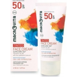 Macrovita - Suncare DD Face Cream Tinted Αντιηλιακή κρέμα προσώπου με χρώμα SPF50 - 50ml