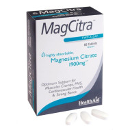 Health aid - MagCitra Μαγνήσιο Κιτρικό 1900mg - 60tabs