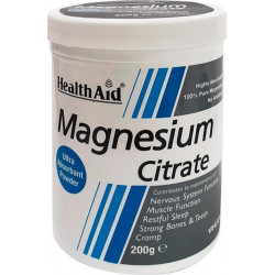 Health Aid - Magnesium Citrate Powder Κιτρικό Μαγνήσιο σε σκόνη - 200gr
