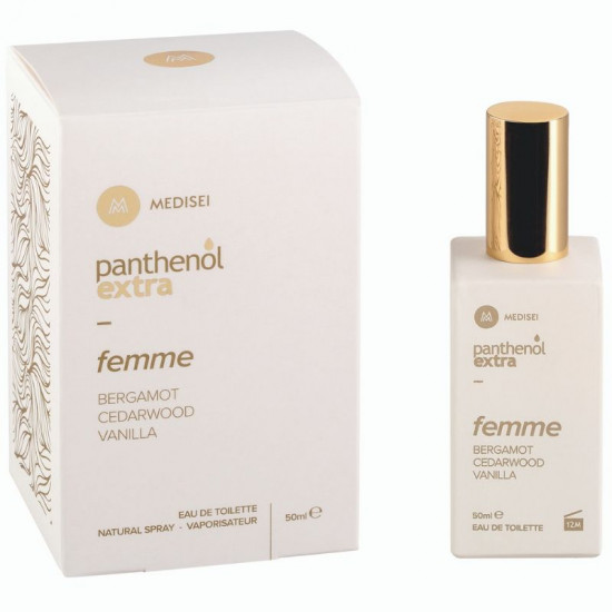 Medisei - Panthenol extra femme eau de toilette Γυναικείο άρωμα με αιθέριο περγαμόντου, πράσινων φύλλων & βανίλιας - 50ml