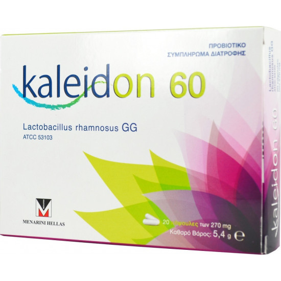 Menarini - Kaleidon 60 270mg Προβιοτικό Συμπλήρωμα Διατροφής - 20 κάψουλες