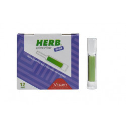 Vican - Herb Micro Filter Ανταλλακτικά Φίλτρα για Slim Τσιγάρο - 12τμχ