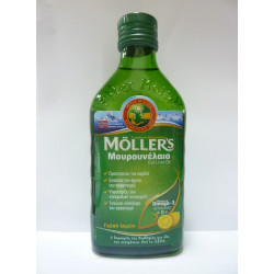 Moller's - Μουρουνέλαιο (Cod Liver Oil) Γεύση λεμόνι - 250ml