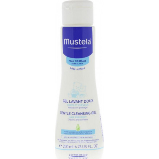 Mustela - Gentle Cleansing Gel Hair & Body Αφροντούζ για σώμα & μαλλιά - 200ml