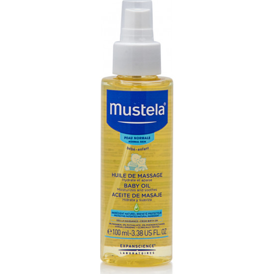 Mustela - Baby Oil ενυδατικό λάδι για μασάζ - 100ml