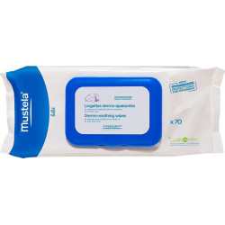 Mustela - Dermo Soothing Wipes delicately fragnanced μαντηλάκια αλλαγής πάνας - 70τμχ