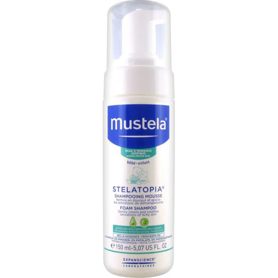 Mustela - Stelatopia Foam Shampoo Σαμπουάν σε μορφή Αφρού - 150ml