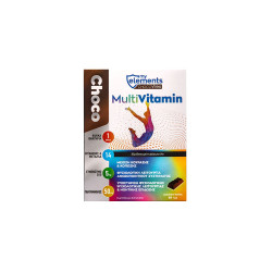 My Elements - Chocovites Multivitamin Συμπλήρωμα Διατροφής Για Ενέργεια Και Τόνωση - 30 Σοκολατάκια Υγείας