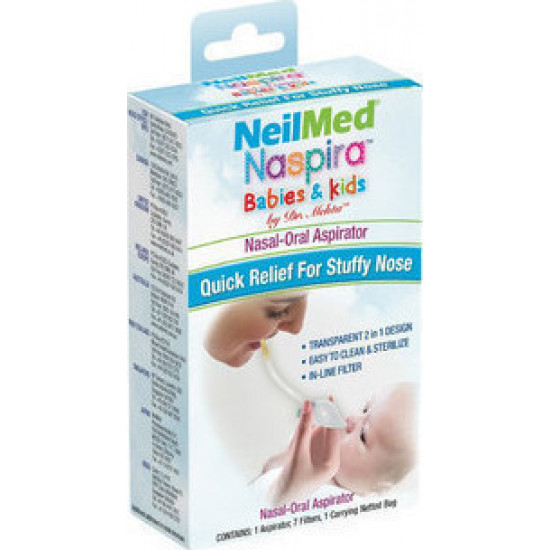 NeilMed - Naspira Babies & Kids Nasal-Oral Aspirator Ρινικός Αναρροφητήρας για Βρέφη & Παιδιά - 1τμχ