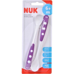 Nuk - Easy Learning  Feeding Spoon Κουτάλι Φαγητού Διάφορα Χρώματα  6m+ - 2τμχ
