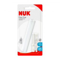 Nuk - Flexi Cup Σετ Ανταλλακτικά καλαμάκια για το παγουράκι Flexi Cup - 1τεμ.