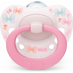 Nuk - Signature Πιπίλα σιλικόνης 0-6m για κορίτσια - 1 τμχ