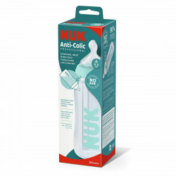 NUK - Anti-Colic Professional Πλαστικό Μπιμπερό κατά των κολικών με Δείκτη Ελέγχου Θερμοκρασίας 0-6μηνών - 1 τμχ