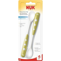 Nuk - Feeding Spoon Κουτάλι Φαγητού Πράσινο (6m+) - 2τμχ