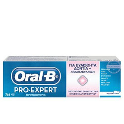 Oral-B - Pro Expert Sensitive & Whitening Oδοντόκρεμα για Ευαίσθητα Δόντια & Απαλή Λεύκανση - 75ml