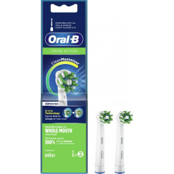 Oral-B - Cross Action CleanMaximiser  Ανταλλακτικές Κεφαλές για Ηλεκτρική Οδοντόβουρτσα - 2τμχ