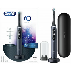 Oral-B - iO Series 7 Black Onyx Ηλεκτρική Οδοντόβουρτσα με Χρονομετρητή και Αισθητήρα Πίεσης - 1 τεμάχιο