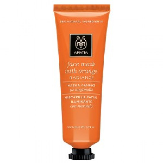 Apivita - Face Mask Μάσκα Λάμψης με πορτοκάλι - 50ml