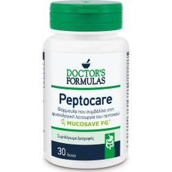 Doctor's Formulas - Peptocare Φόρμουλα για την φυσιολογική Λειτουργία του Πεπτικού Συστήματος - 30 κάψουλες