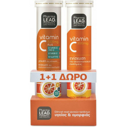 PharmaLead - Vitamin C Plus Πορτοκάλι 1500mg - 20 αναβράζοντα δισκία & Δώρο Vitamin C 1000mg - 20 αναβράζοντα δισκία