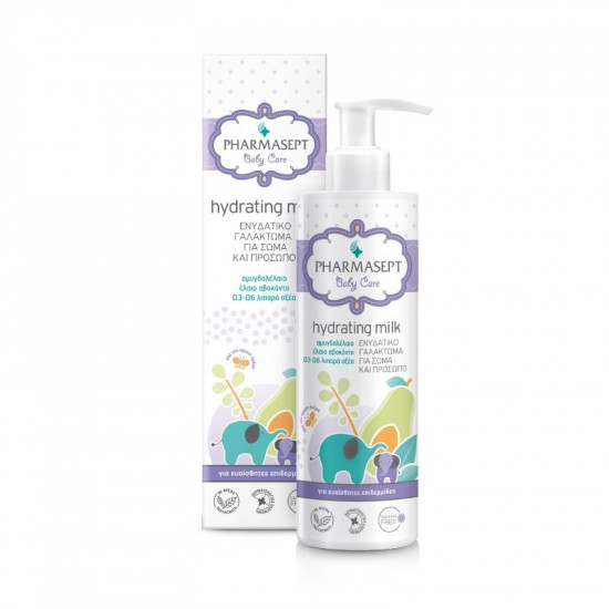 Pharmasept - Hydrating milk Βρεφικό ενυδατικό γαλάκτωμα με φυτικά έλαια για σώμα & πρόσωπο - 250ml