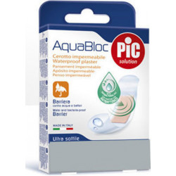 Pic Solution - Aqua Bloc Antibacterial 25 x 72 mm Τσιρότο γενικής χρήσεως αδιάβροχο - 10τμχ.