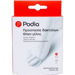 Podia - Soft Protection Cap Polymer Gel Προστασία Δαχτύλων Θήκη Γέλης (large) - 2 τμχ