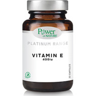 Power of Nature - Platinum range Vitamin E 400iu Συμπλήρωμα Βιταμίνης Ε - 30caps