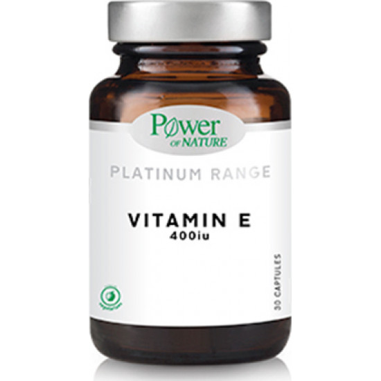 Power of Nature - Platinum range Vitamin E 400iu Συμπλήρωμα Βιταμίνης Ε - 30caps