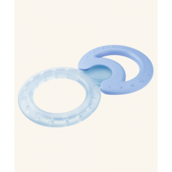 Nuk - Σετ δακτυλίων οδοντοφυΐας Cool ψυγείου (3-12μηνών) Γαλάζιο - 1τμχ