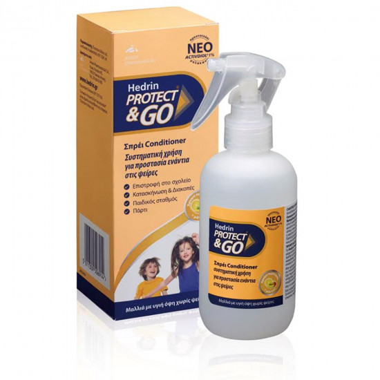Hedrin - Protect & Go Spray Conditioner Αντιφθειρική Προστασία - 200ml
