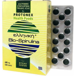 Protonex - Ελληνική Bio-Spirulina 400mg - 120 ταμπλέτες