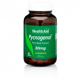 Health Aid - Pycnogenol Πυκνογενόλη 30mg Αντιοξειδωτικό με αντιγηραντικές ιδιότητες - 30tabs