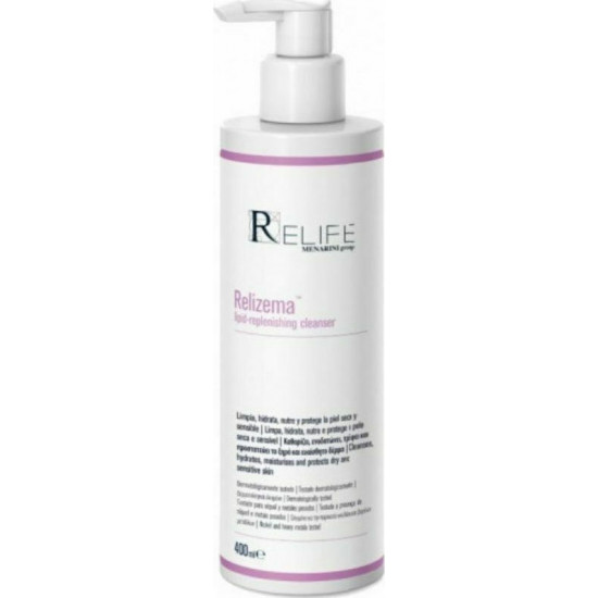 Menarini - Relife relizema lipid replenishing cleanser Για Καθαρισμό, Θρέψη και Ενυδάτωση του Ξηρού, Ευαίσθητου Δέρματος - 400ml