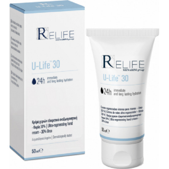 Menarini - Relife U-Life 30 hydration cream tube Ενυδατική κρέμα xεριών - 50ml