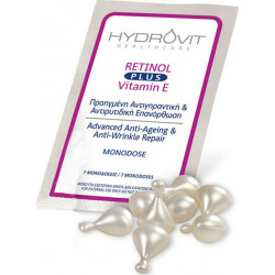 Target Pharma - Hydrovit retinol plus Vitamin E monodose Αντιγηραντικός ορός προσώπου με Βιταμίνη Ε - 7μονοδόσεις