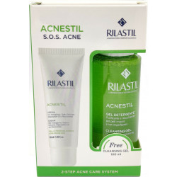 Epsilon Health - Rilastil acnestil cream Ενυδατική κρέμα για την επιδερμίδα με τάση ακμής - 50ml & Acnestil cleansing gel Καθαριστικό προσώπου - 100ml