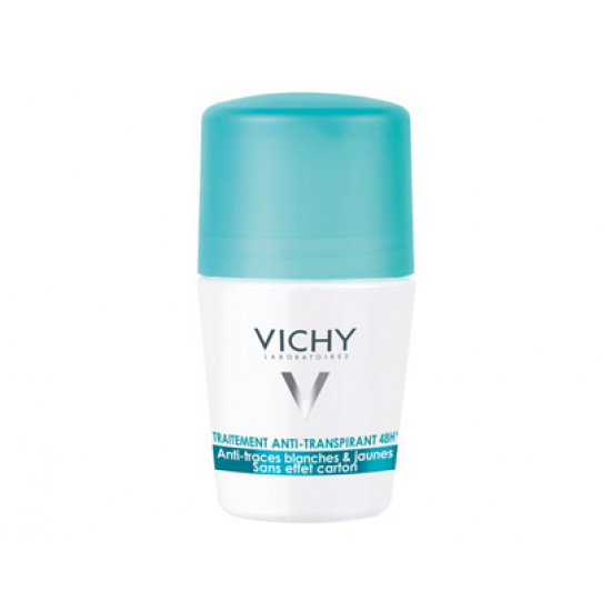 Vichy - Anti-Transpirant Roll-On Deodorant 48h Αποσμητικό Roll-On κατά των λευκών και κίτρινων σημαδιών - 50ml Vichy - Anti-Transpirant Roll-On Deodorant 48h Αποσμητικό Roll-On κατά των λευκών και κίτρινων σημαδιών - 50ml