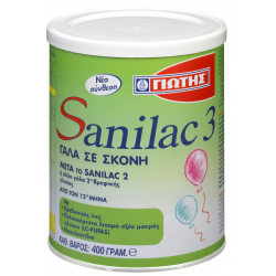 Γιώτης - Γάλα Sanilac 3 Γάλα σε σκόνη απο τον 12ο μήνα - 400gr