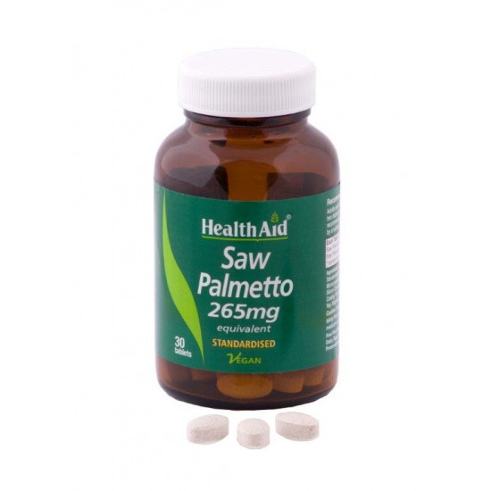 Health Aid - Saw Palmetto 265mg για την Υγιή Λειτουργία του Προστάτη - 30tabs
