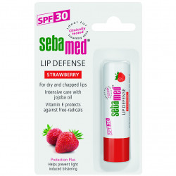 Sebamed - Lip defense stick SPF30 strawberry Φροντίδα χειλιών σε στικ με γεύση φράουλα - 4,8gr