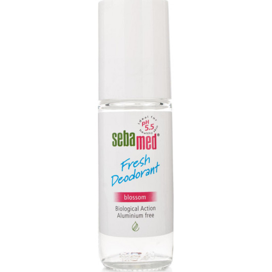 Sebamed - Fresh Deodorant Blossom Roll-On Αποσμητικό με άρωμα Blossom χωρίς άλατα αλουμινίου - 50ml