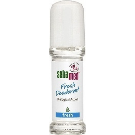 Sebamed - Fresh Deodorant Roll-On Αποσμητικό με  Άρωμα φρεσκάδας χωρίς άλατα αλουμινίου - 50ml