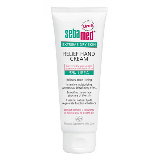 Sebamed - Extreme dry skin relief hand cream 5% urea Κρέμα χεριών με ουρία - 75ml Sebamed - Extreme dry skin relief hand cream 5% urea Κρέμα χεριών με ουρία - 75ml