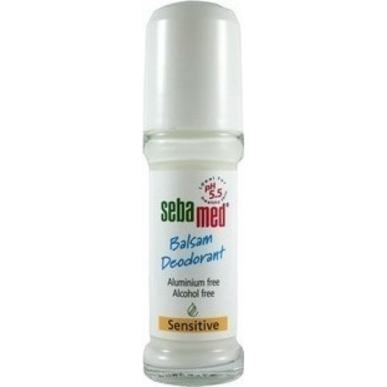 Sebamed - Balsam Deodorant Sensitive Roll-On Αποσμητικό για Ευαίσθητες επιδερμίδες χωρίς άλατα αλουμινίου - 50ml