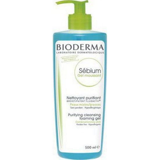 Bioderma - Sebium Gel Moussant  (PUMP) - 500ml