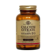 Solgar - Calcium Citrate 250mg with Vitamin D3 Για τη Καλύτερη Απορρόφηση του Ασβεστίου στον Οργανισμό - 60tabs