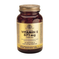 Solgar - Vitamin E (1000 IU) Αντιοξειδωτικό για το καρδιαγγειακό σύστημα - 50 μαλακές κάψουλες